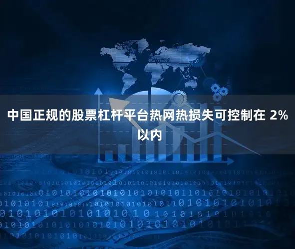 中国正规的股票杠杆平台热网热损失可控制在 2% 以内